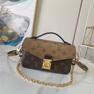 Louis Vuitton Monogram Two-Tone Top Handle Bag in Brown/Tan
